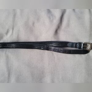 Men's Black Leather Belt 34
